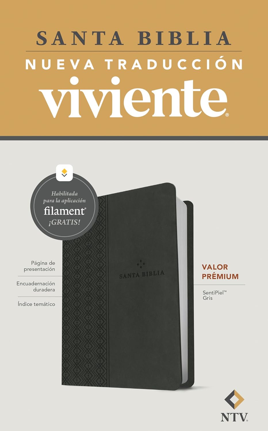 Biblia NTV con Filament – Gris - Image 2