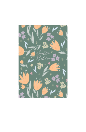 Biblia RVR1960 - Mediana - Verde Flores - Letra Grande