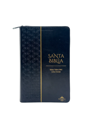 Biblia RVR1960 - Negro Geométrico - Con Cremallera - Letra Grande