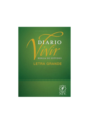 Biblia De Estudio Del Diario Vivir - NTV - Letra Grande - Tapa Dura